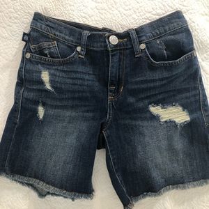 Rock & republic distressed blue Jean shorts size 6 excellent condition